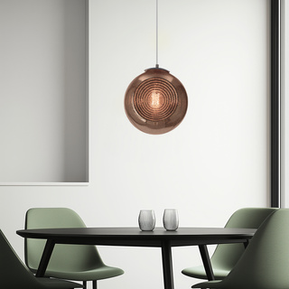 Lampa wisząca Club szklana kula do salonu 1-punktowa E27 nowoczesna