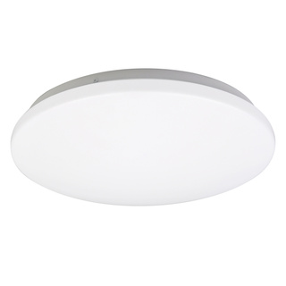 Plafon LED Linda okrągły szklany 37 cm 4000K biały klosz