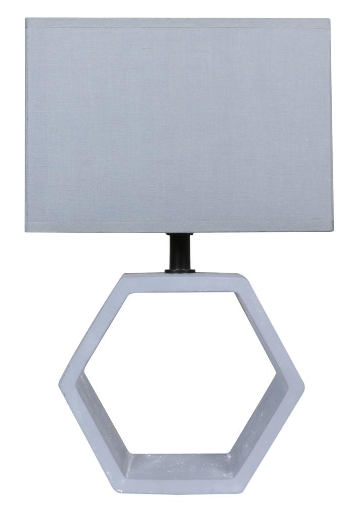 Lampka nocna Vidal nowoczesna szara z abażurem E27 Candellux