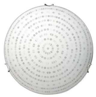 Plafon Circle okrągły szklany biały 30 cm E27 Candellux