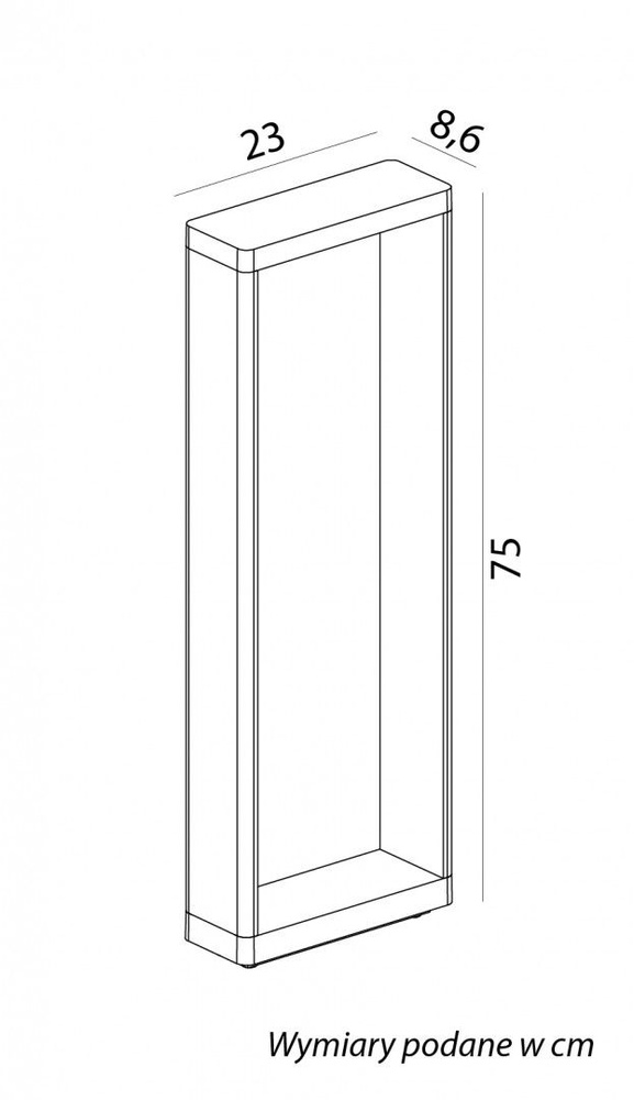 Lampa ogrodowa stojąca FLS-750 LED