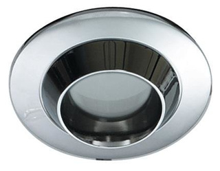 Oczko sufitowe okrągłe chrom ruchome GU10 do łazienki IP44