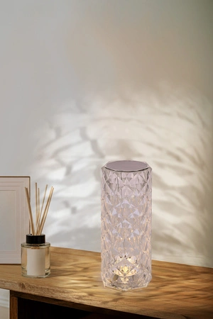 Lampka nocna Brillo srebrna LED dotykowa z usb 2W zmienna barwa światła
