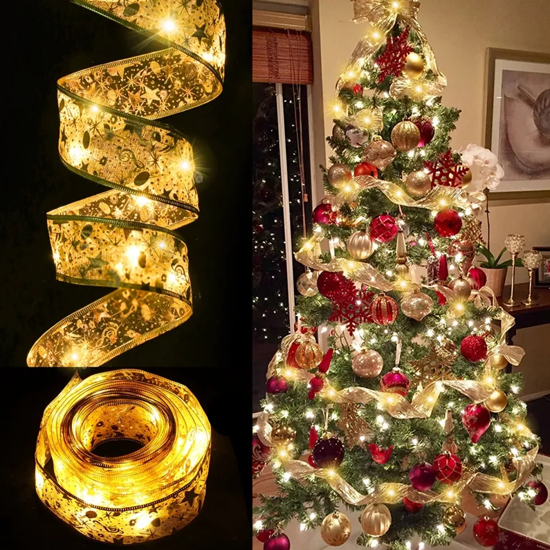 Kurtyna wstążka złota 1000L 3W barwa ciepła - Candellux