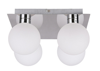 Lampa sufitowa Oden ze szklanymi kloszami 4-punktowa do salonu