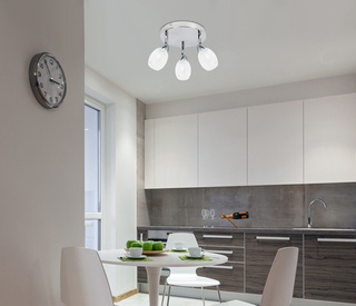 Lampa sufitowa RICO okrągła ze szklanymi kloszami regulowana 3-punktowa LED