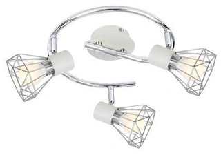 Lampa sufitowa Verve okrągła regulowana 3-punktowa do salonu