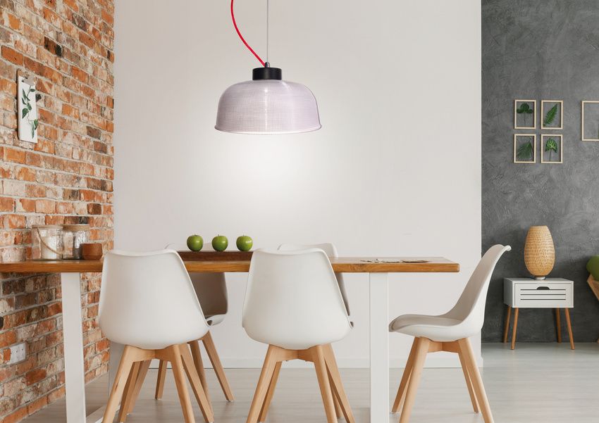 Lampa wisząca Liverpool Ledea szklana do jadalni nad stół pojedyncza E27