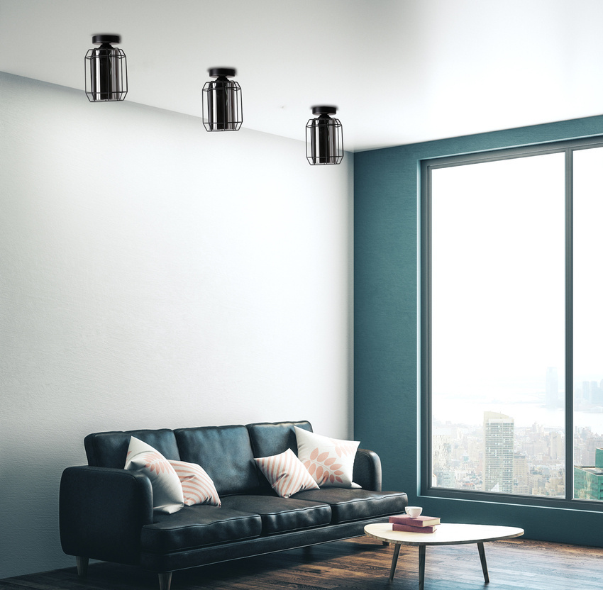 Lampa sufitowa Jonera oprawa ze szklanymi kloszami 1-punktowa