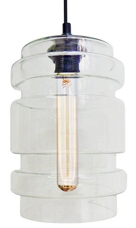 Lampa wisząca Decorado szklana transparentna pojedyncza do salonu E27