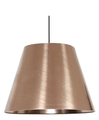 Lampa wisząca z abażurem Platino miedziana nowoczesna pojedyncza E27