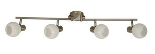 Lampa sufitowa Avila listwa ze szklanymi kloszami regulowana 4-punktowa