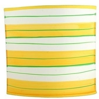 Kinkiet Maja z abażurem zielono-żółtym do salonu i sypialni E14 Candellux