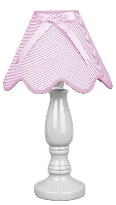 Lampa Stołowa Gabinetowa Candellux Lola 41-04703 E14 Różowa