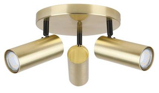 Lampa sufitowa Colly złota spot regulowana 3-punktowa metalowa
