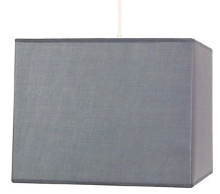 Lampa wisząca z abażurem Basic szara kwadratowa nowoczesna pojedyncza