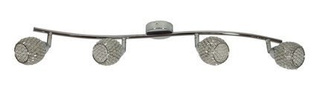 Lampa sufitowa Clear listwa ze szklanymi kloszami regulowana 4-punktowa