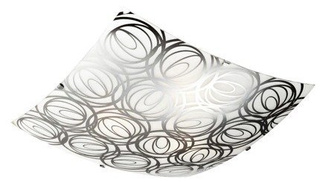 Plafon Silk kwadratowy 30 cm do łazienki i kuchni E27 Candellux