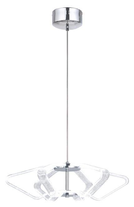 Lampa wisząca chrom 45cm LED 10W Caruso 31-55552