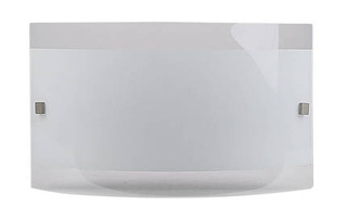Plafon NOVA do łazienki szklany srebrny 31 cm R7S