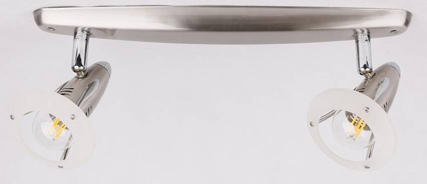 NEPTUN LISTWA 2X40W NIKIEL MAT