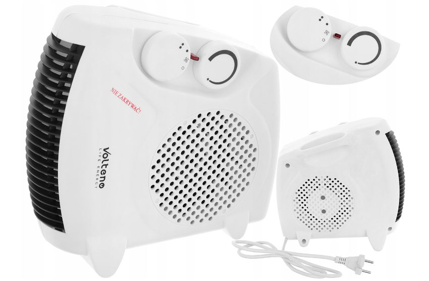 Termowentylator biały VO0281 w aranżacji