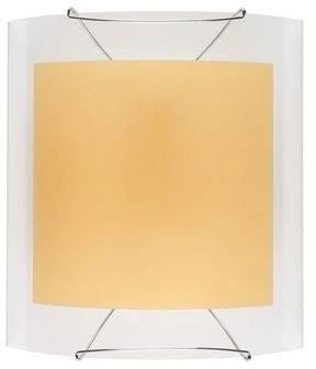 Kinkiet Gift szklany beżowy do salonu nowoczesny E27 Candellux