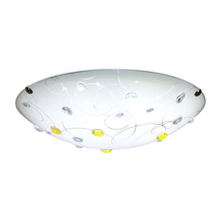 Plafon Floki okrągły biały 30 cm do salonu kuchni łazienki E27