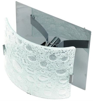 Oprawa stropowa kwadratowa szklana chrom G4