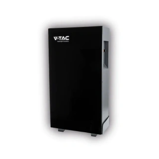 Magazyn Bank Energii V-TAC Czarny Szklany Front 16.07kWh 314Ah/51.2V LiFePO4 BMS VT-16076B 10 Lat Gwarancji