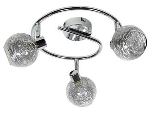 Lampa sufitowa Lucas okrągła ze szklanymi kloszami 3-punktowa do salonu