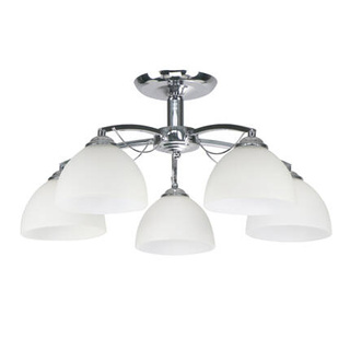Lampa sufitowa Filona ze szklanymi kloszami 5-punktowa do salonu