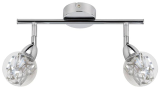 Lampa sufitowa Bolo listwa regulowana 2-punktowa LED do salonu