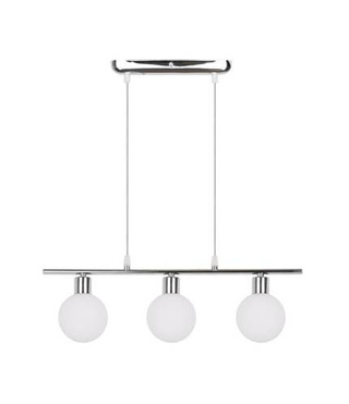 Lampa wisząca Oden szklane kule chrom potrójna do jadalni 3xG9