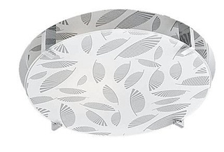 Plafon Fikus okrągły 30 cm chrom biały do salonu kuchni sypialni IP20