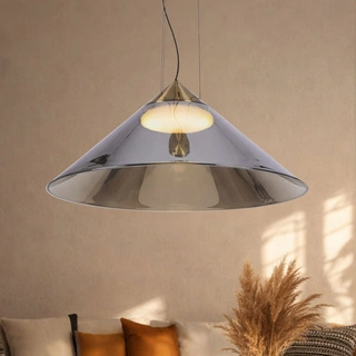 Lampa wisząca Presto 50 szklana z dymionym kloszem nad stół do salonu GX53