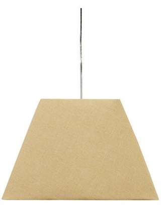 Lampa wisząca z abażurem Standard kremowa nowoczesna pojedyncza E27