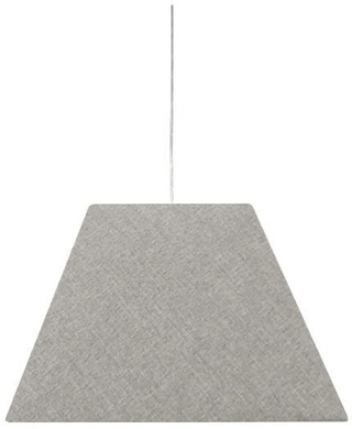 Lampa wisząca z abażurem Standard szara tkaninowa nowoczesna E27
