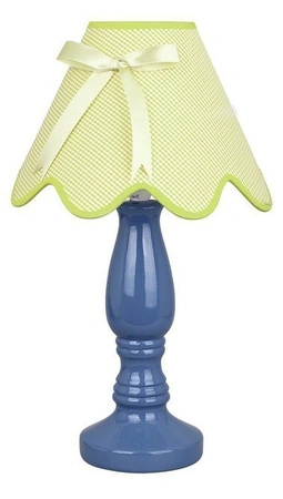 Lampka nocna Lola ceramiczna niebiesko-pistacjowa klasyczna E14 Candellux