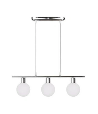 Lampa wisząca Oden szklane kule chrom potrójna do jadalni 3xG9
