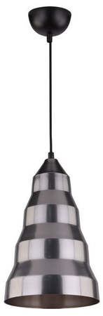 Lampa wisząca Vesuvio szara metalowa do kuchni i jadalni 1xE27 regulowana wysokość