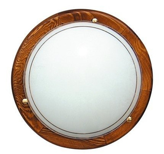 Plafon Standard okrągły drewniany dąb 38 cm E27 Candellux