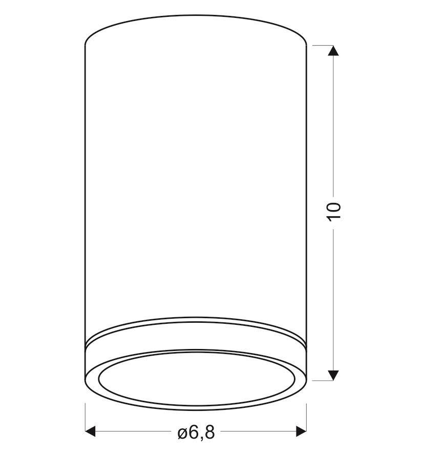 Lampa tuba sufitowa Candellux zbliżenie