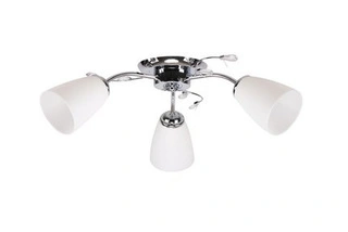 Lampa sufitowa Ursella ze szklanymi kloszami 3-punktowa do salonu