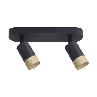 Lampa sufitowa Conti listwa regulowana 2-punktowa do salonu metalowa