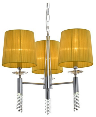 Żyrandol 33-23179 z abażurami klasyczny 3-punktowy do salonu E27