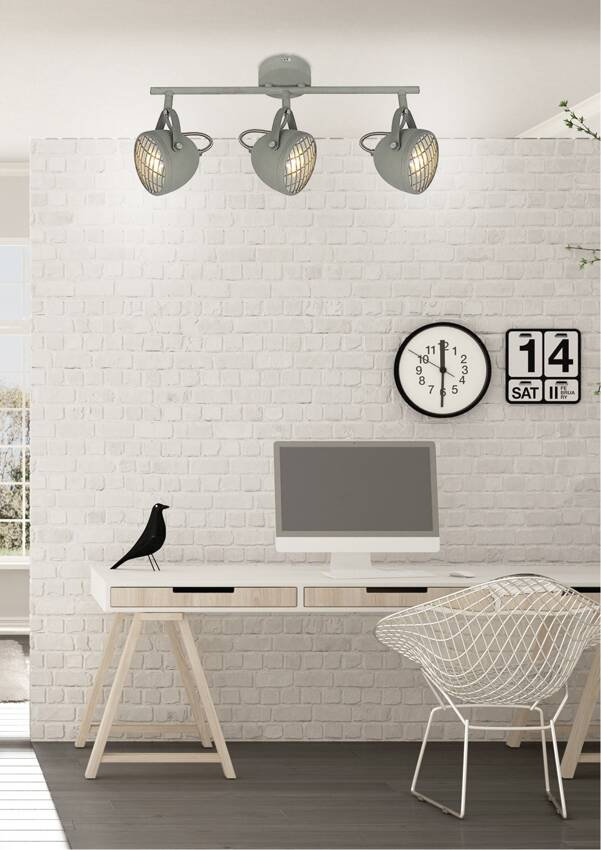 Lampa sufitowa PENT listwa regulowana 3-punktowa do korytarza metalowa