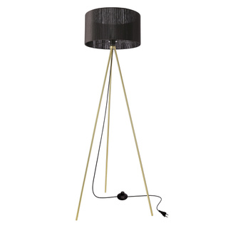 Lampa podłogowa Mossi trójnóg z abażurem do salonu 1-punktowa E27