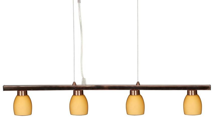 Lampa wisząca Dakota ZWIS 4X40W G9 Miedź w aranżacji