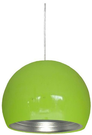 Lampa wisząca Pictor kula metalowa zielona do salonu 1-punktowa E27